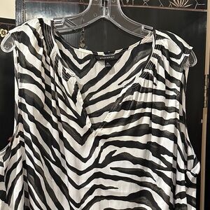 Banana Republic Zebra Print Sleeveless Top